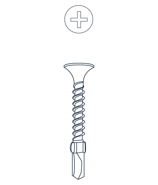 T2 MECHA CON ALAS 08 x 1-1/4" - BREMEN 