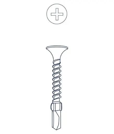 T2 MECHA CON ALAS 08 x 1-1/4" - BREMEN 